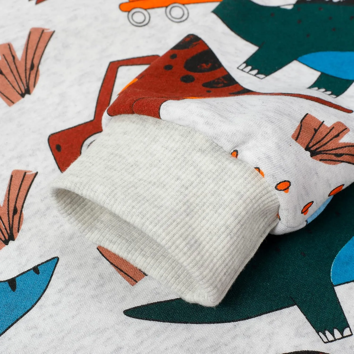 Akyzic Boy Dinosaur Sweatshirts Toddler Long Sleeve Cotton Space Pullover Cartoon T-Shirts Sport Top Tee For Kids 2-7T