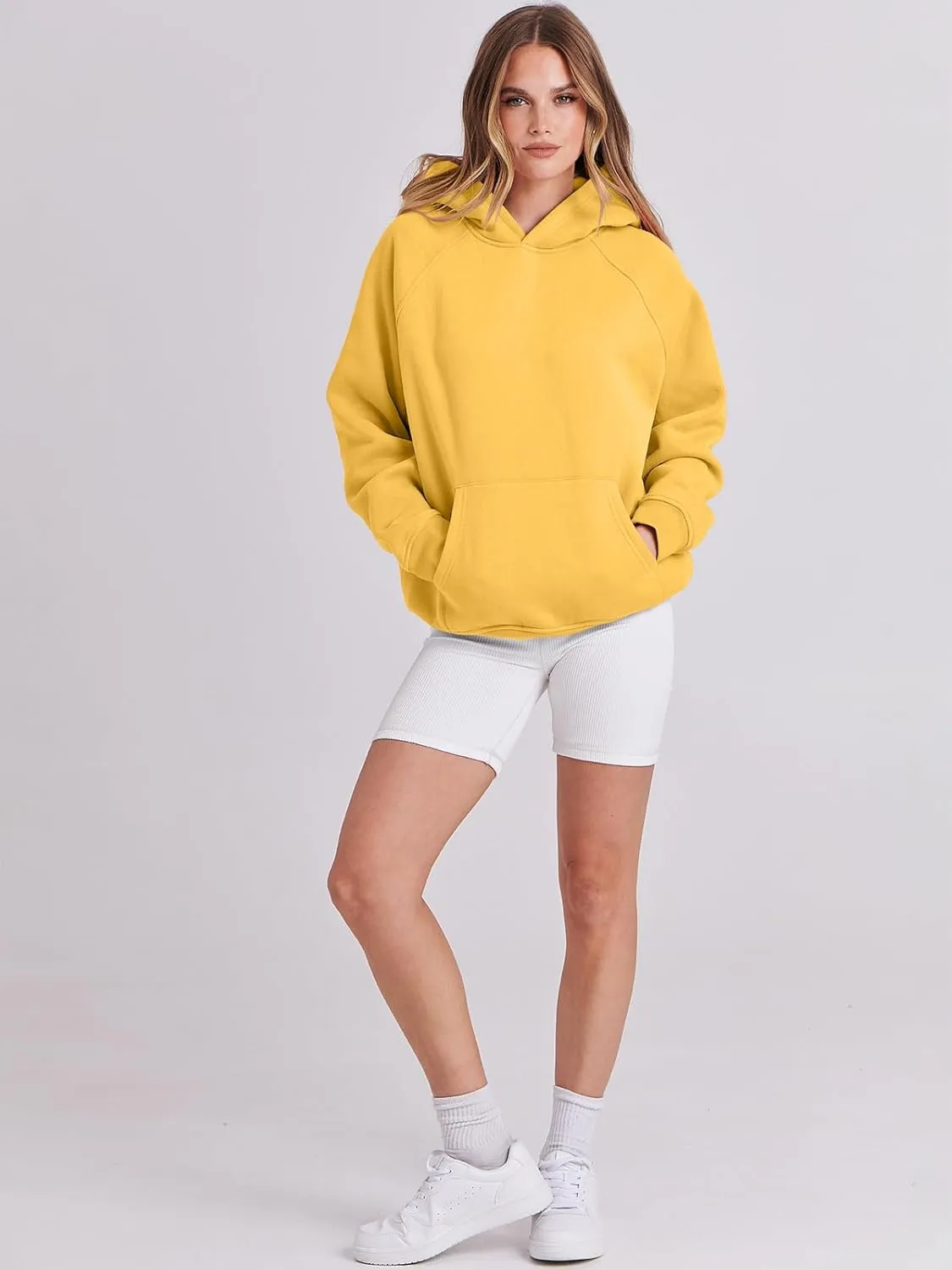 ANRABESS Women Hoodies Oversized Fleece Long Sleeve Comfy Casual Basic Pullover Sweatshirts 2025 Fall Outfits Y2K Clothes