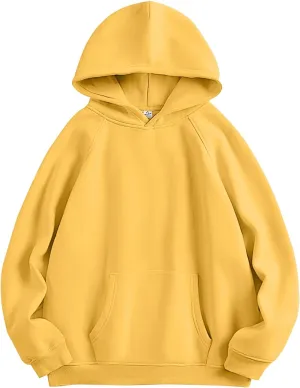 ANRABESS Women Hoodies Oversized Fleece Long Sleeve Comfy Casual Basic Pullover Sweatshirts 2025 Fall Outfits Y2K Clothes