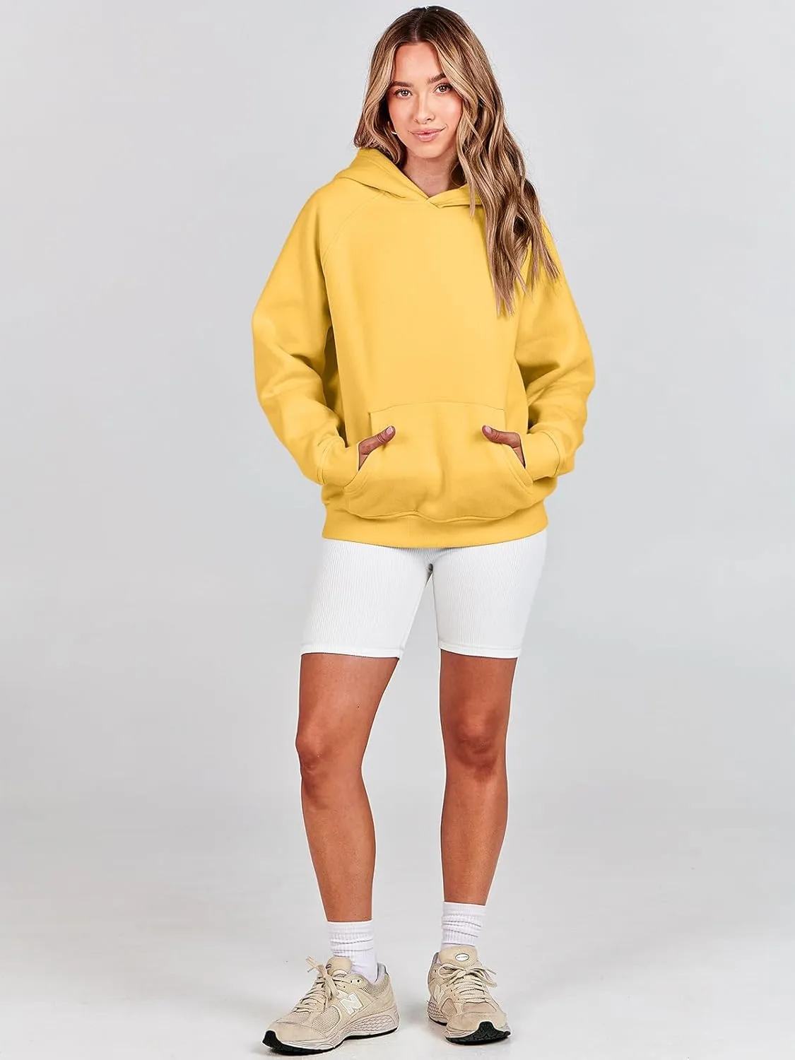 ANRABESS Women Hoodies Oversized Fleece Long Sleeve Comfy Casual Basic Pullover Sweatshirts 2025 Fall Outfits Y2K Clothes