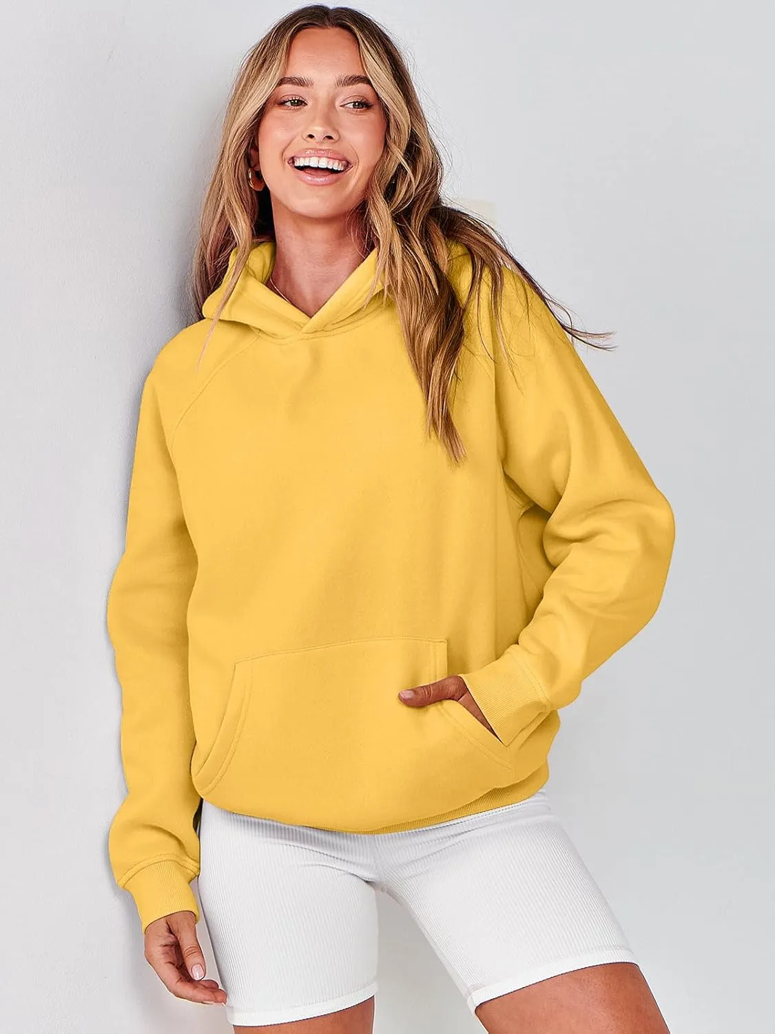 ANRABESS Women Hoodies Oversized Fleece Long Sleeve Comfy Casual Basic Pullover Sweatshirts 2025 Fall Outfits Y2K Clothes