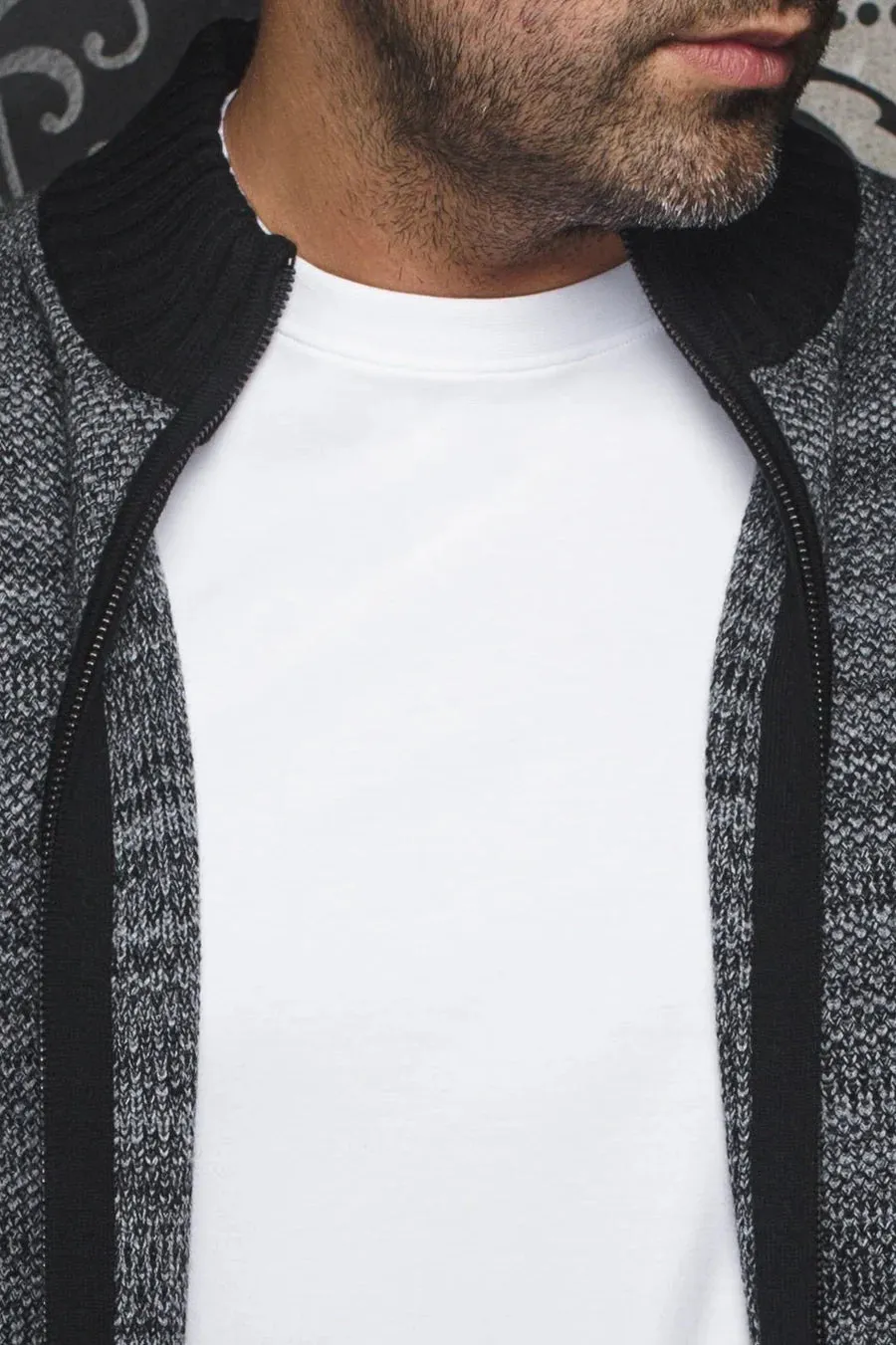 Au Noir KOSKI Full Zip Sweater