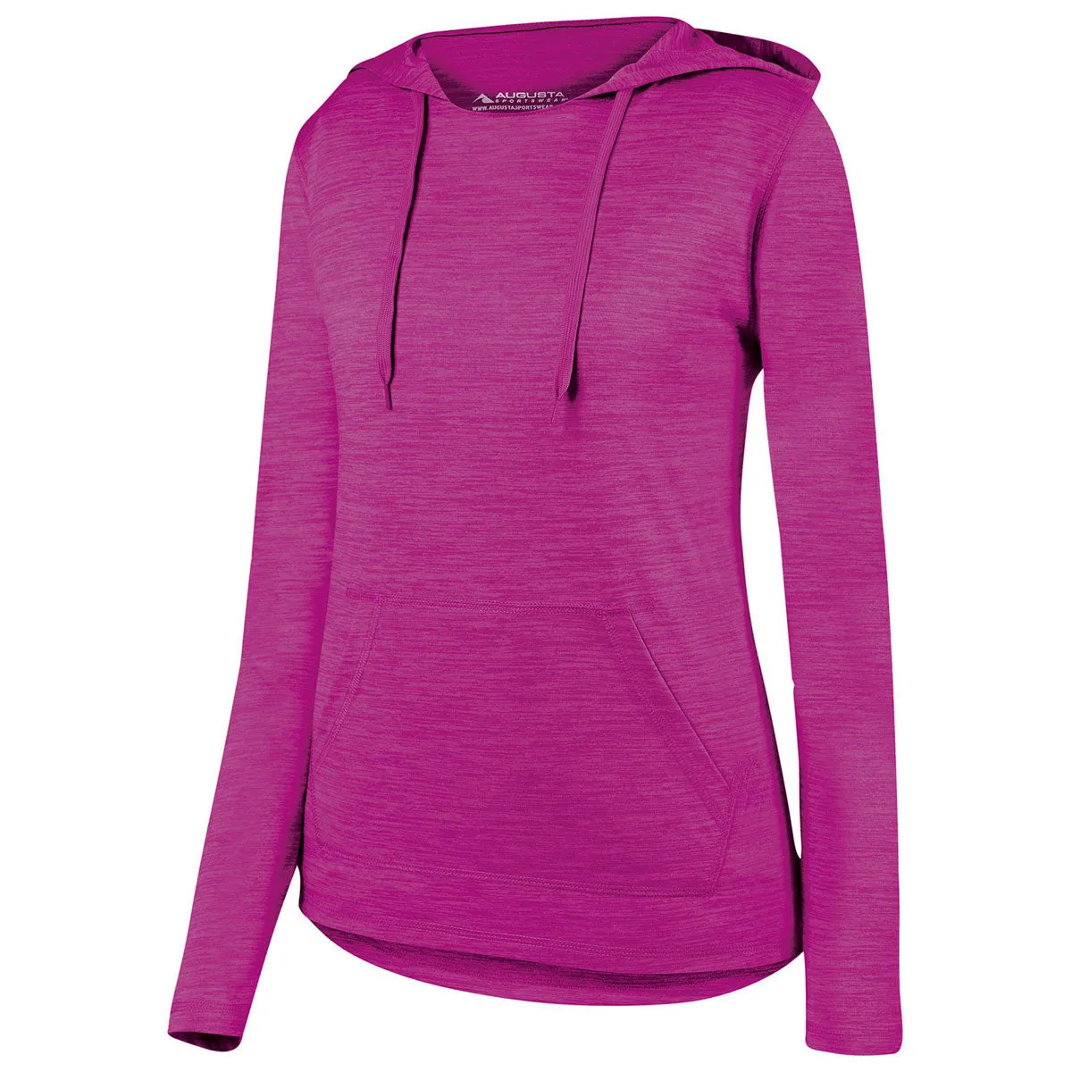 Augusta Sportswear Women's Power Pink Shadow Tonal Heather Hoodie