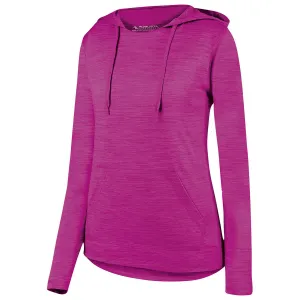 Augusta Sportswear Women's Power Pink Shadow Tonal Heather Hoodie