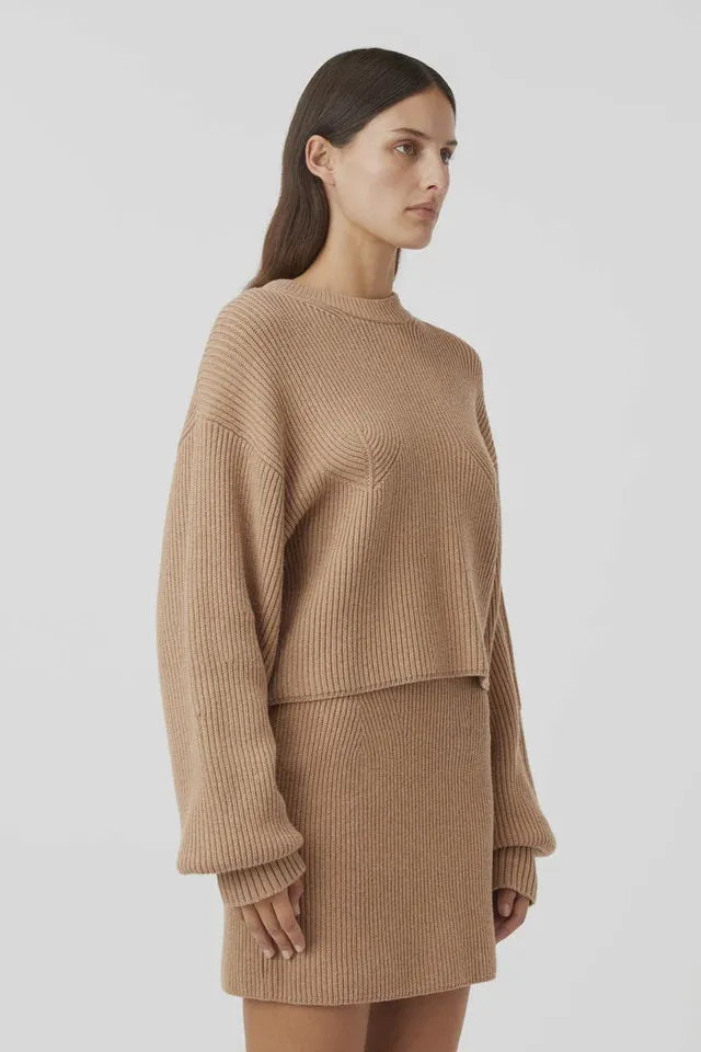 Aurelia Sweater Camel Brown