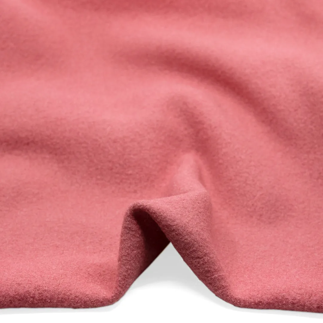 Boiled Wool Coating - Rose