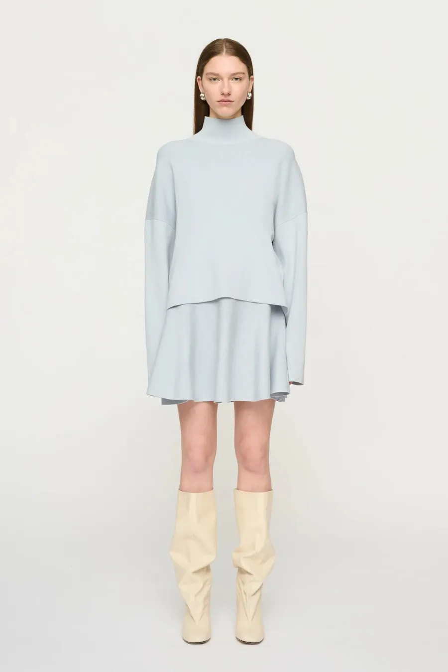 Cessie High Neck Sweater Cloud