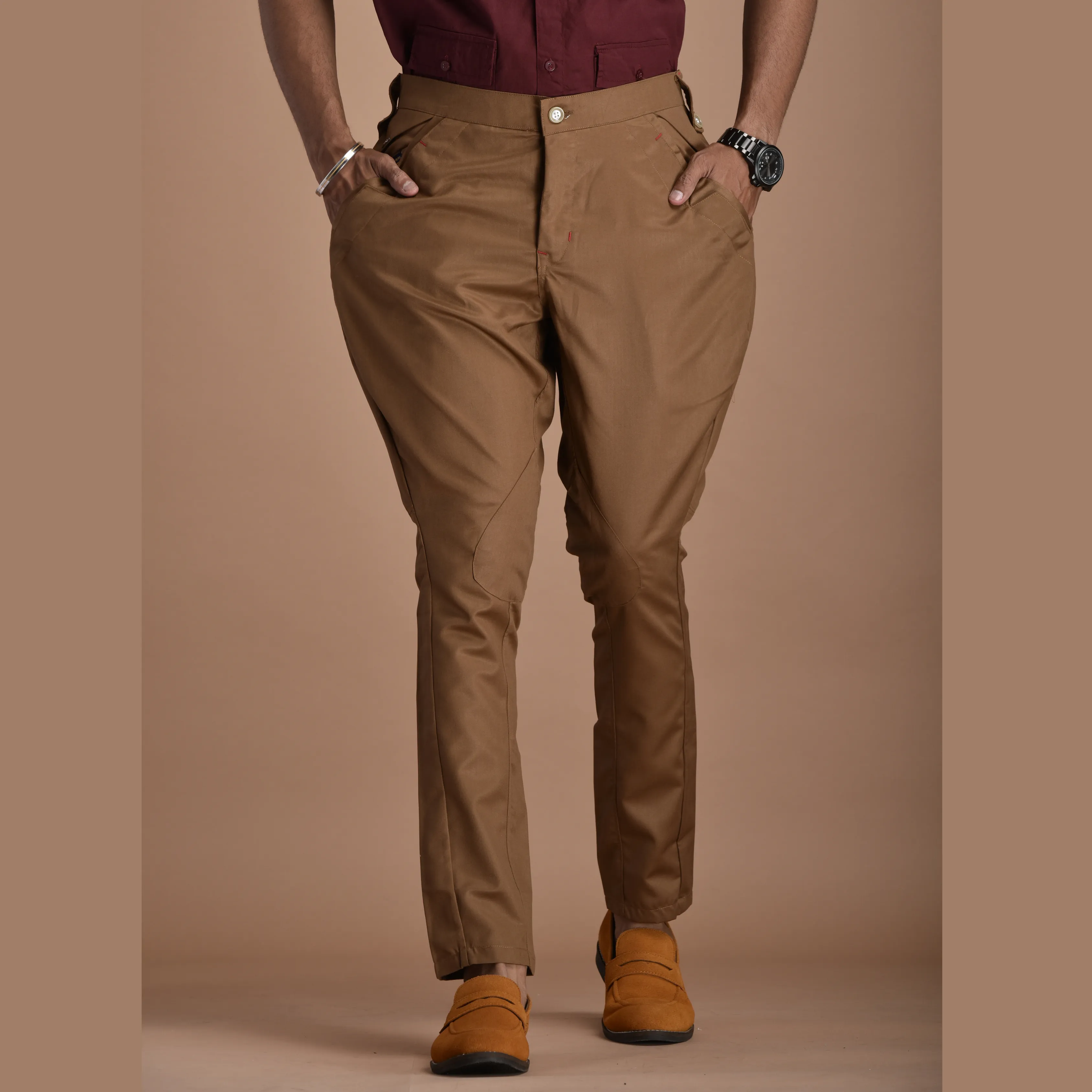 Classic and Stylish Caramel Brown Jodhpuri Breeches