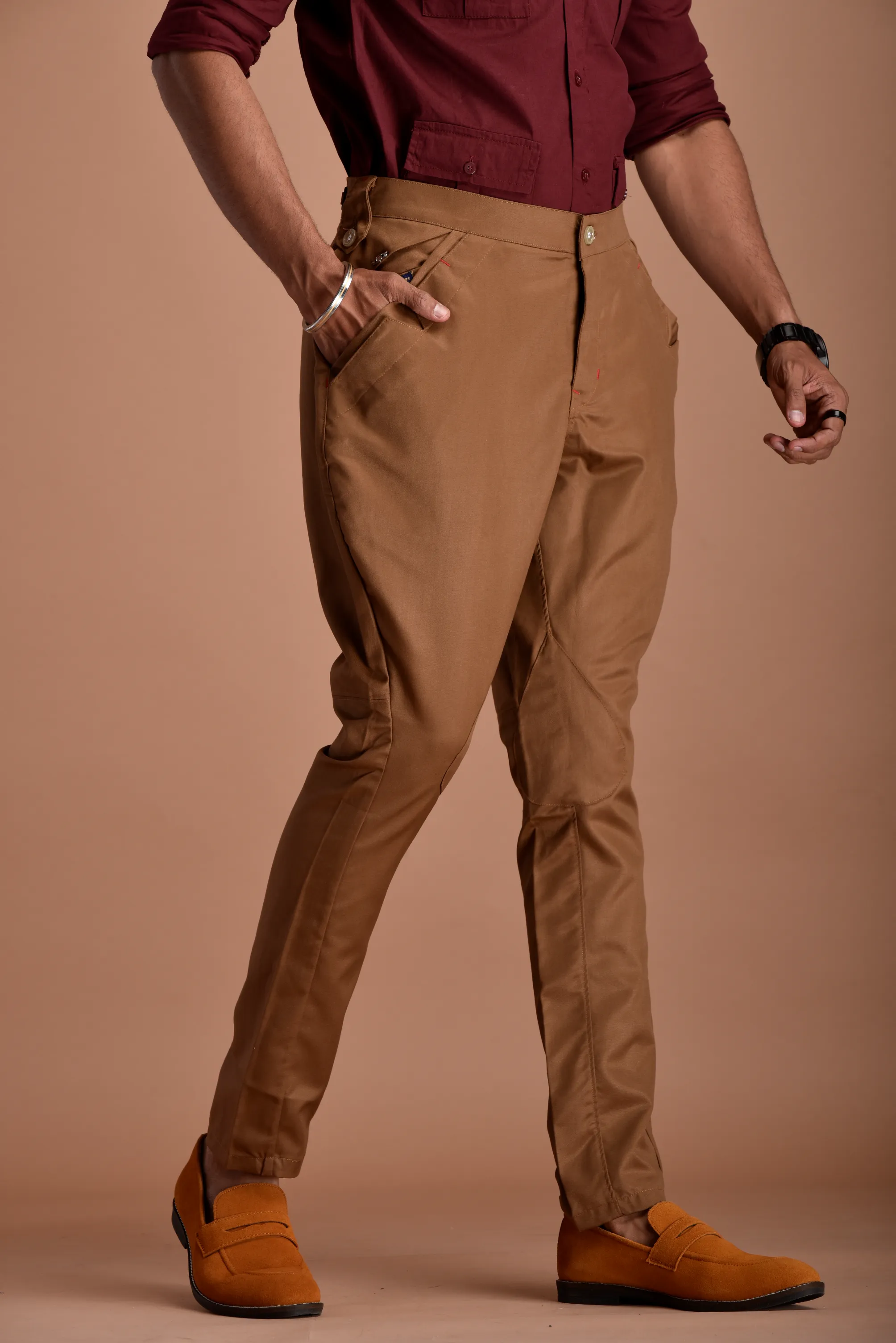 Classic and Stylish Caramel Brown Jodhpuri Breeches