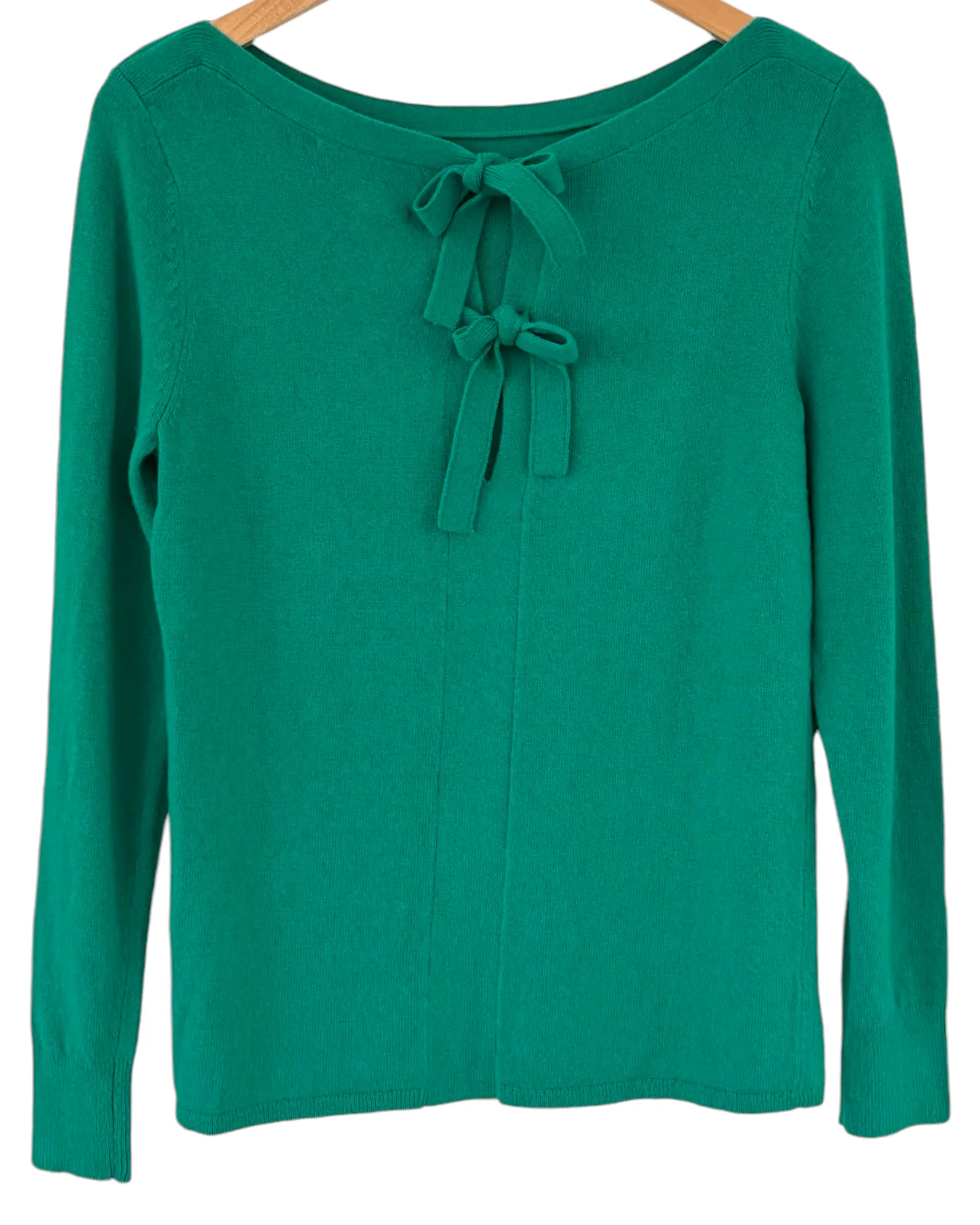 Cool Winter Pinehurst Bow-Back Boatneck Wool Sweater