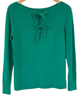 Cool Winter Pinehurst Bow-Back Boatneck Wool Sweater