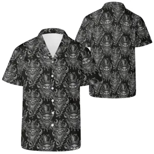Demon Leprechaun Mens Casual Hawaiian Shirt