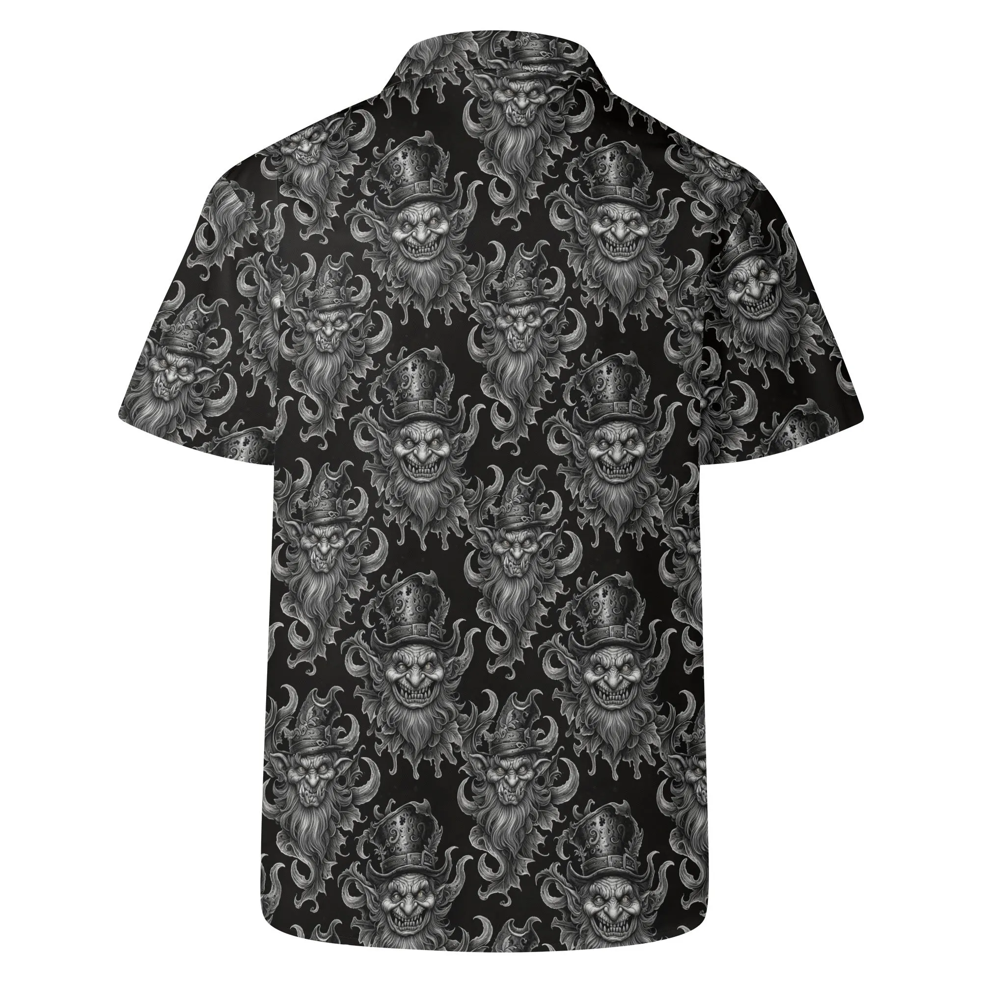 Demon Leprechaun Mens Casual Hawaiian Shirt