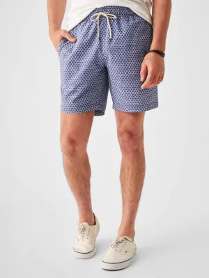 Faherty Men's Beacon Trunk in Fishscale Batik