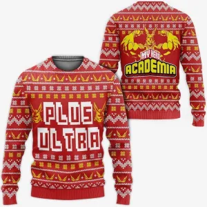 Giftngon - All Might Plus Ultra Ugly Christmas Sweater My Hero Academia Anime Xmas Gift