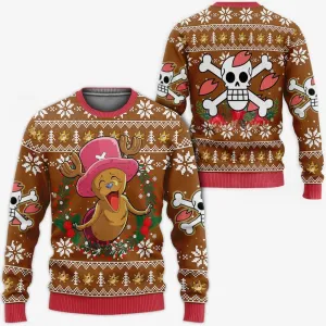 Giftngon - Happy Chopper Ugly Christmas Sweater One Piece Anime Xmas
