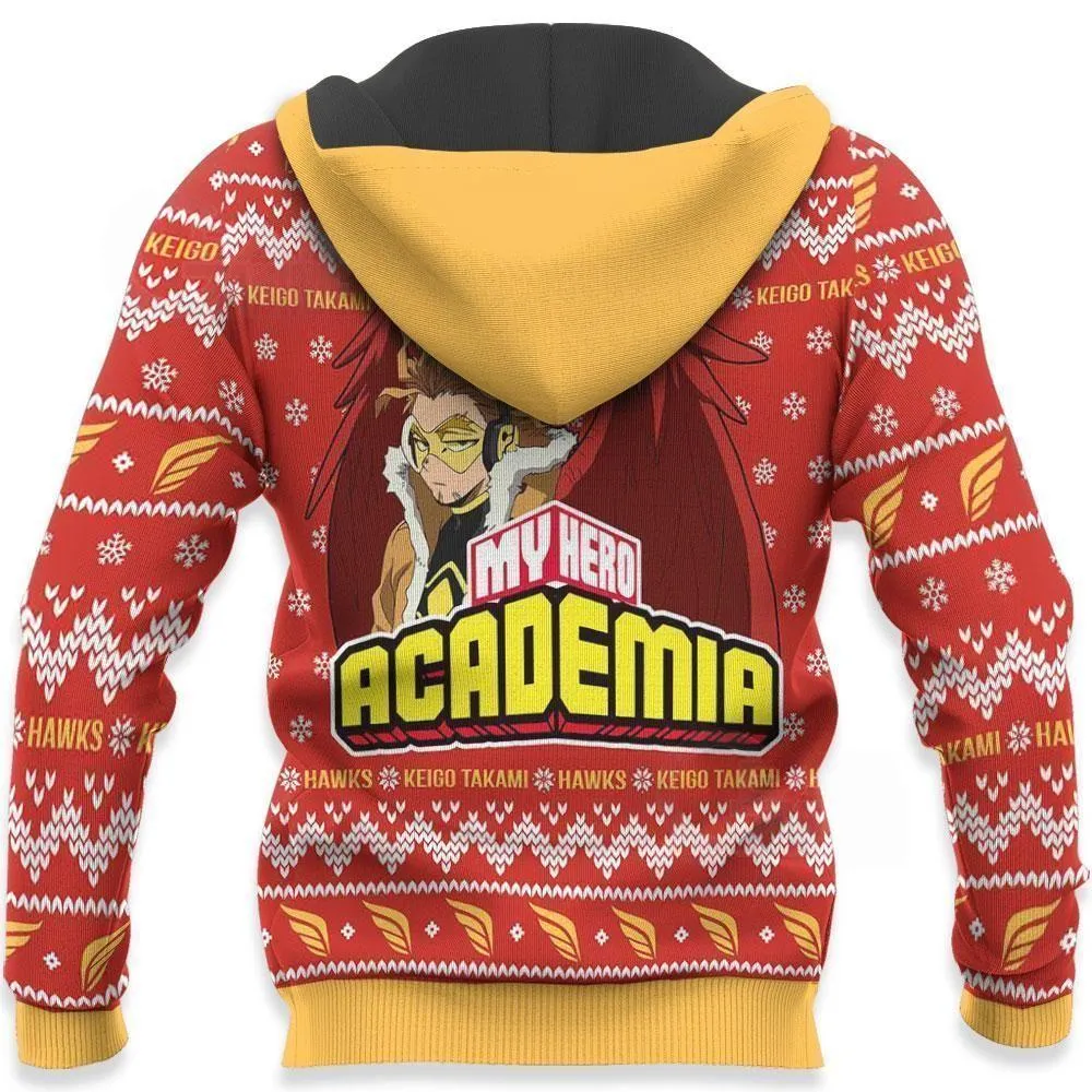 Giftngon - Keigo Takami Hawks Ugly Christmas Sweater My Hero Academia Xmas