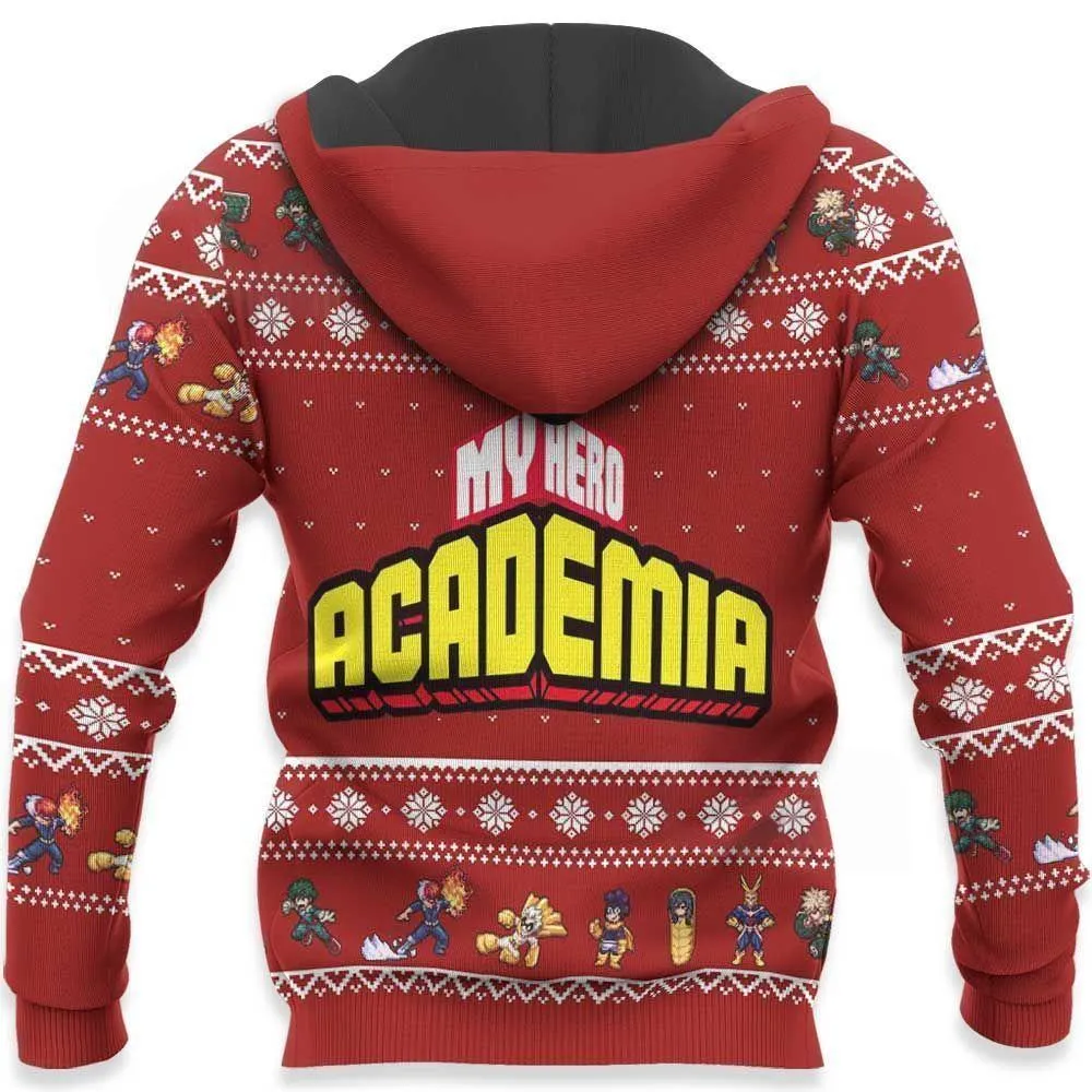 Giftngon - My Hero Academia Ugly Christmas Sweater Anime Custom Xmas Gift VA09