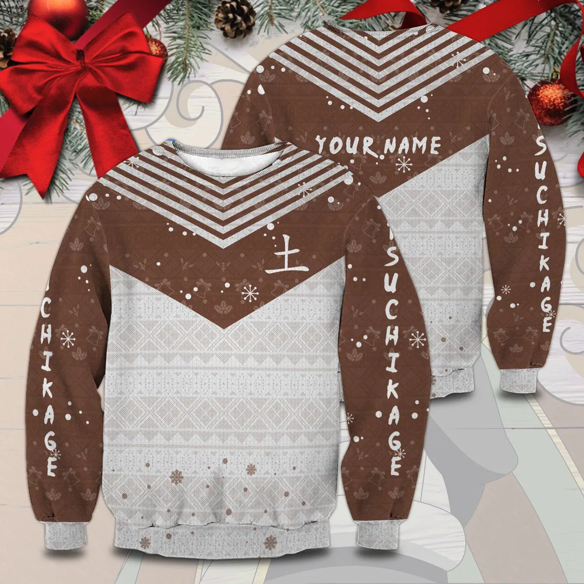 Giftngon - Personalized Tsuchikage Unisex Wool Sweater For Kids