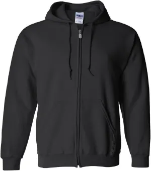 Gildan Fleece Zip Hoodie Sweatshirt, Style G18600, Multipack