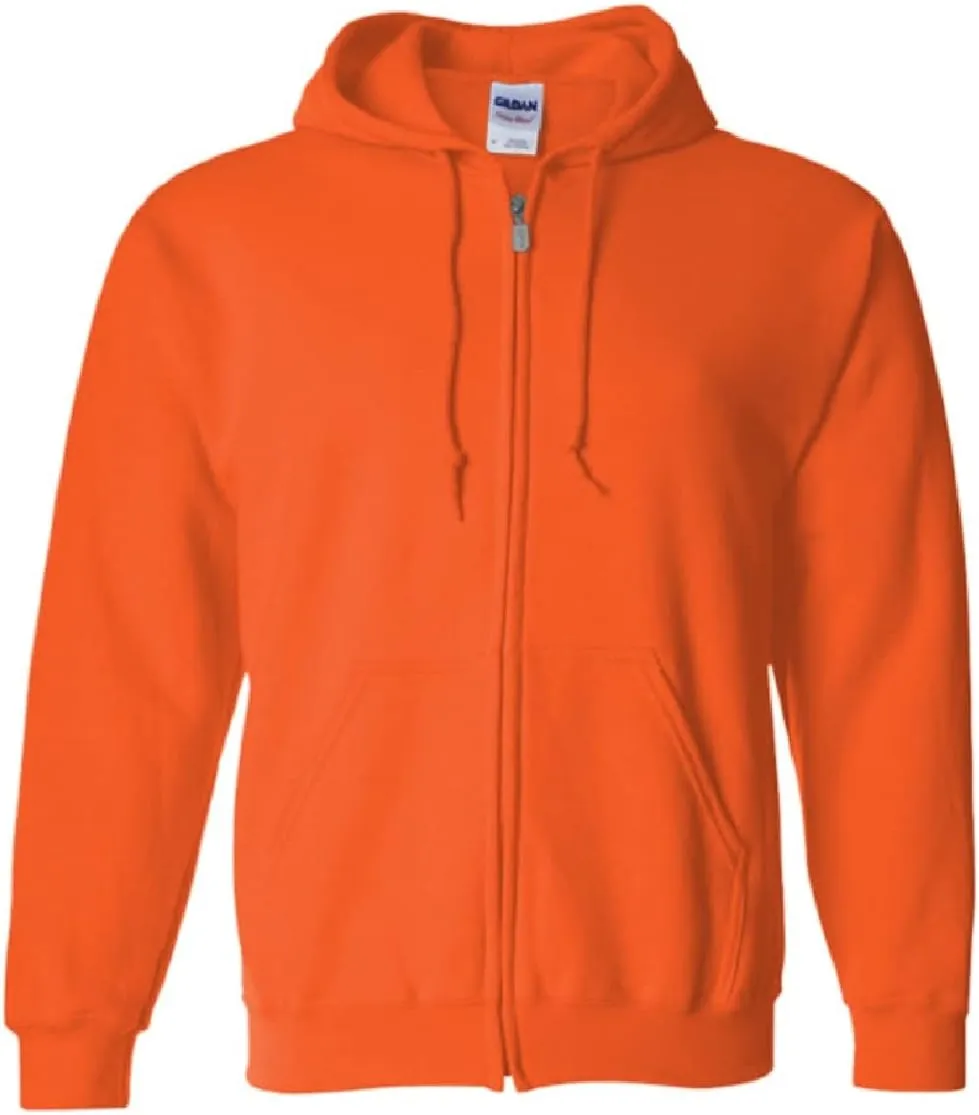 Gildan Fleece Zip Hoodie Sweatshirt, Style G18600, Multipack
