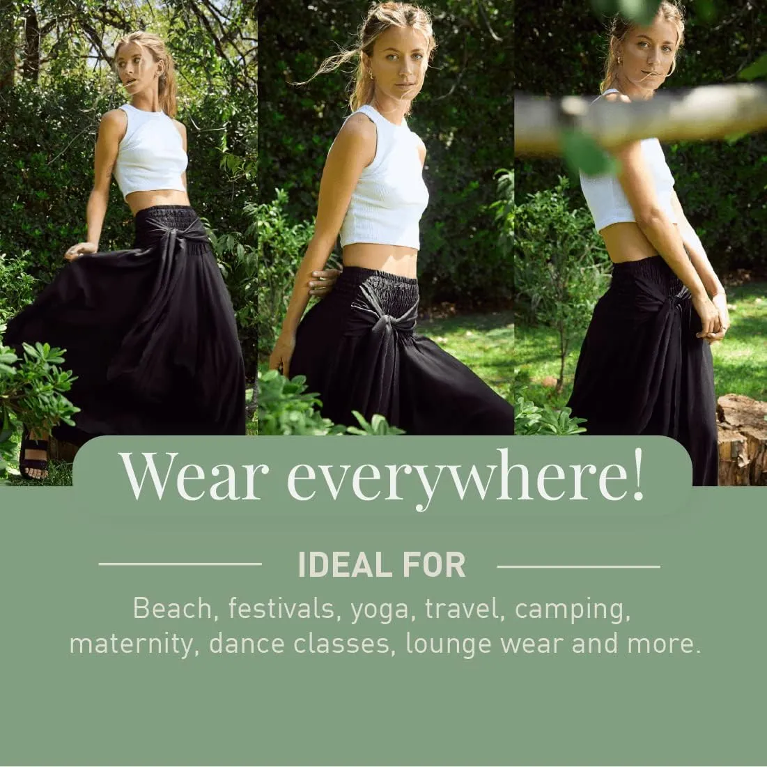 Happy Trunks Long Skirts for Women Boho Clothes for Women Maxi Skirt Hippie Gypsy Bohemian Floral Printed