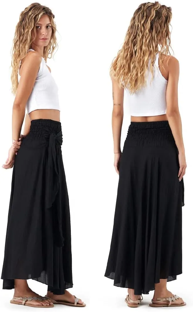 Happy Trunks Long Skirts for Women Boho Clothes for Women Maxi Skirt Hippie Gypsy Bohemian Floral Printed