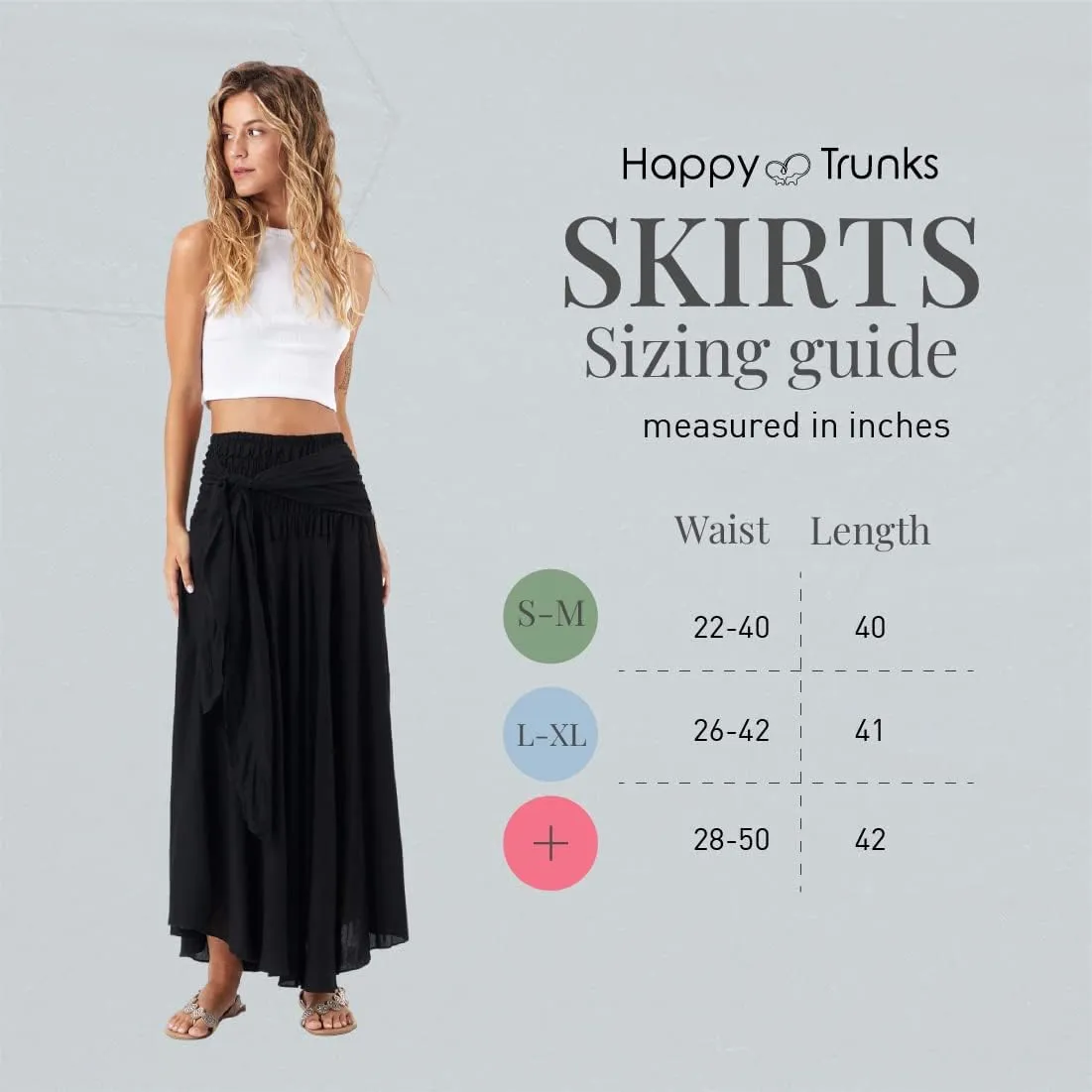 Happy Trunks Long Skirts for Women Boho Clothes for Women Maxi Skirt Hippie Gypsy Bohemian Floral Printed