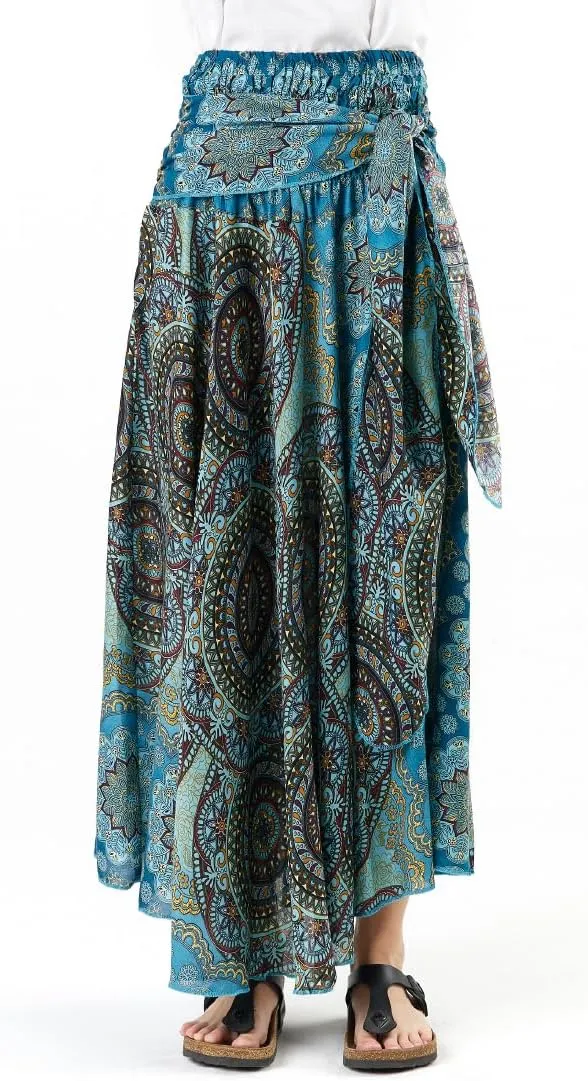 Happy Trunks Long Skirts for Women Boho Clothes for Women Maxi Skirt Hippie Gypsy Bohemian Floral Printed