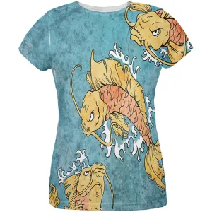 Japanese Koi Fish Tattoo Style All Over Womens T-Shirt
