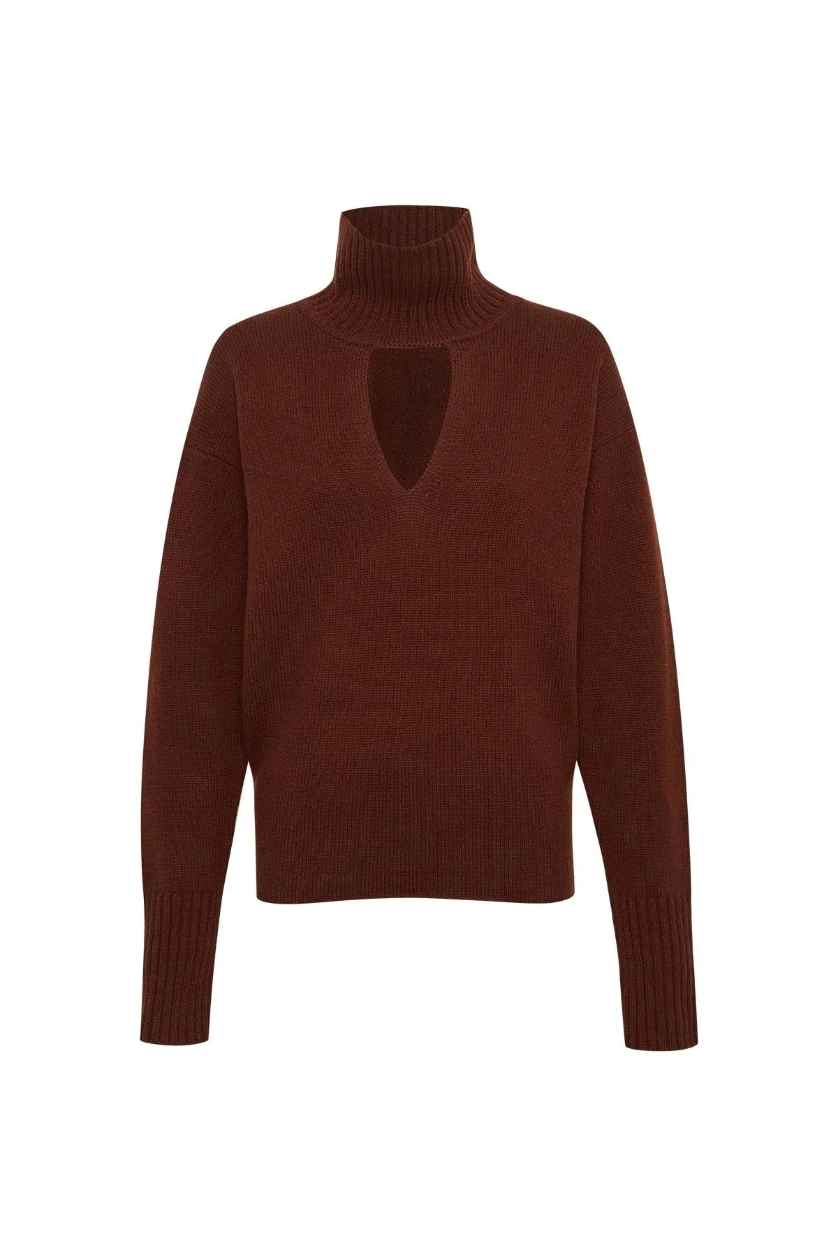 Kalina Knit Turtleneck Mahogany