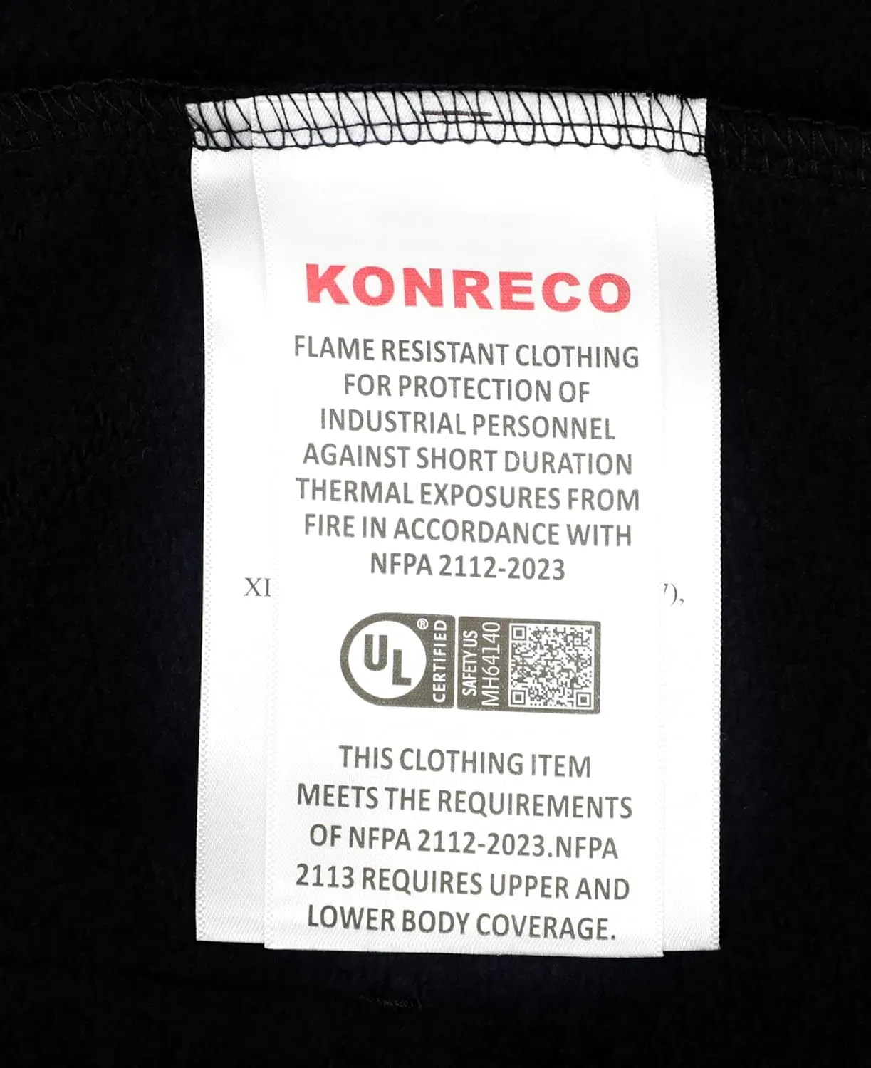 KONRECO FR Hoodies 10.5oz Cotton Fleece NFPA2112 CAT2 Flame Resistant Fire Retardant Sweatshirts