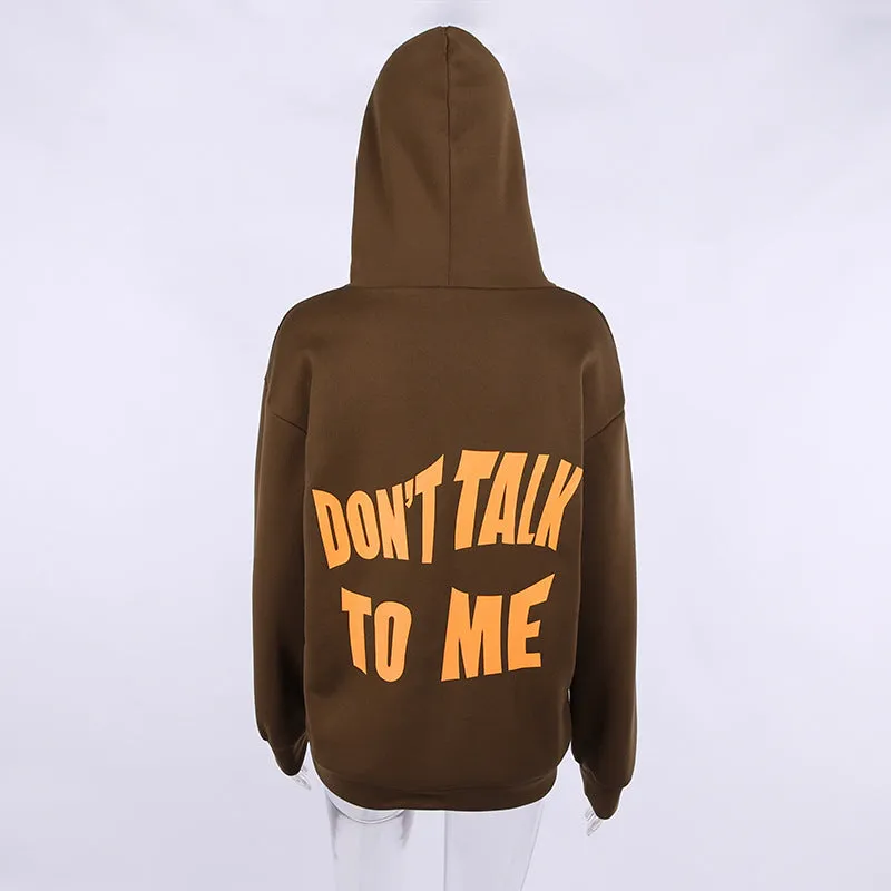 Letter Print Sweatshirt Wholesale Women Clothing