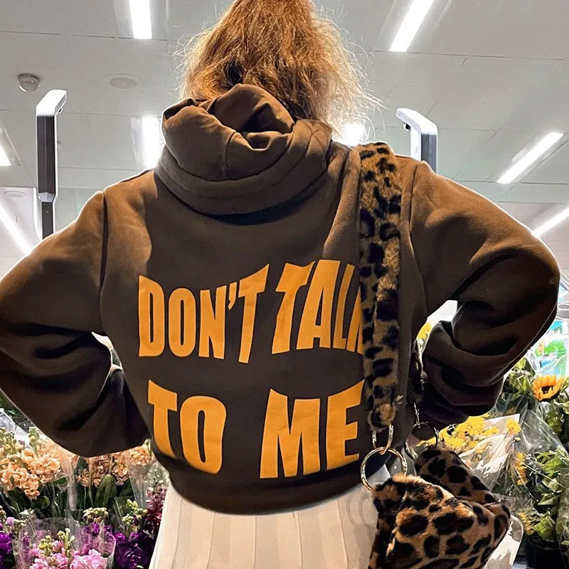 Letter Print Sweatshirt Wholesale Women Clothing