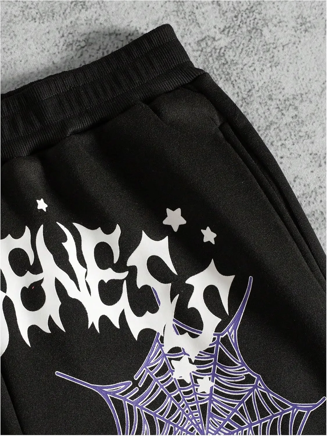 Men's 2 Piece Sweat Suits Long Sleeve Y2K Graphic Hoodies and Flared Sweatpants Set
