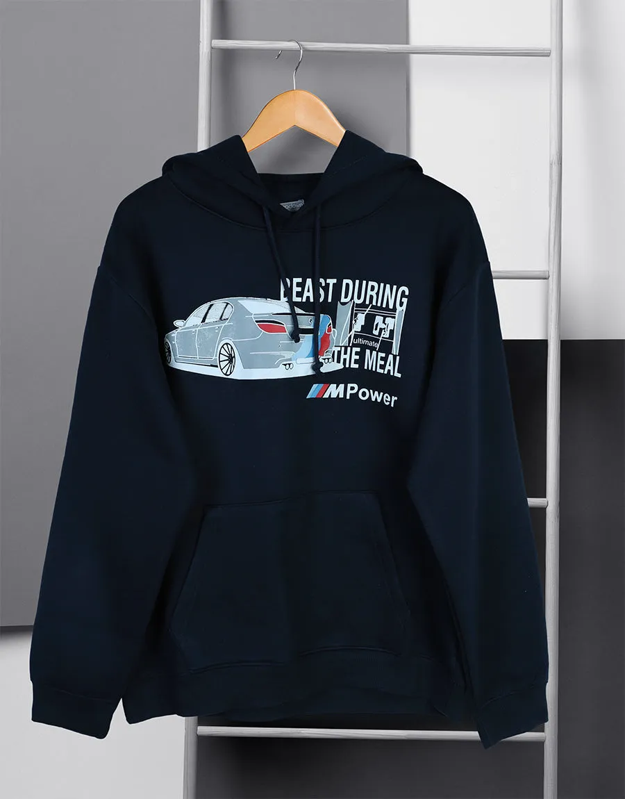 Men's BMW M5 F10 Beast Driving Printed Pullover Hoodie