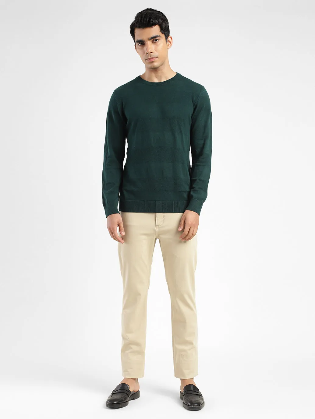 Men's Solid Crew Neck Sweater