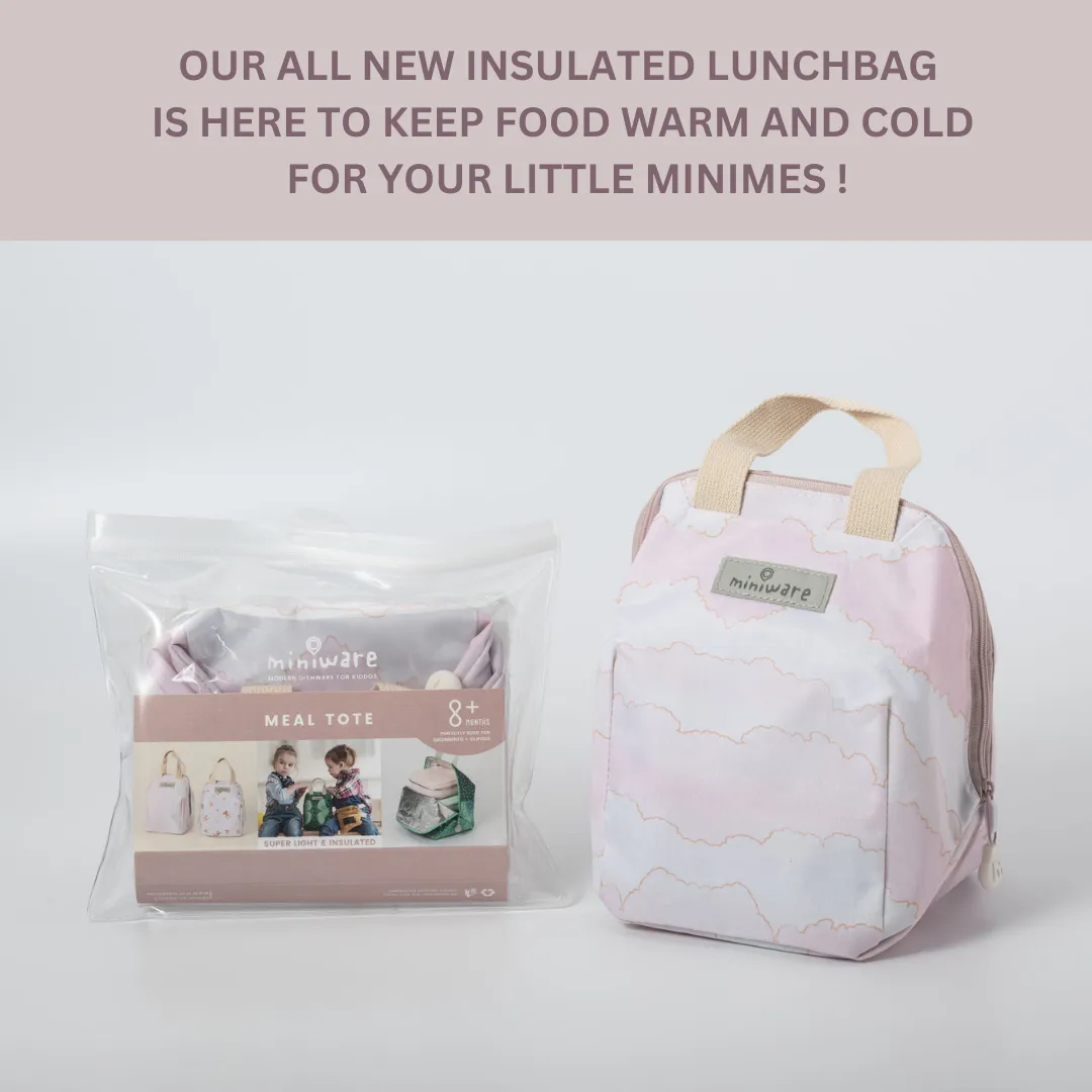 Miniware Mealtote Insulated Lunch Bag Pink Cloud