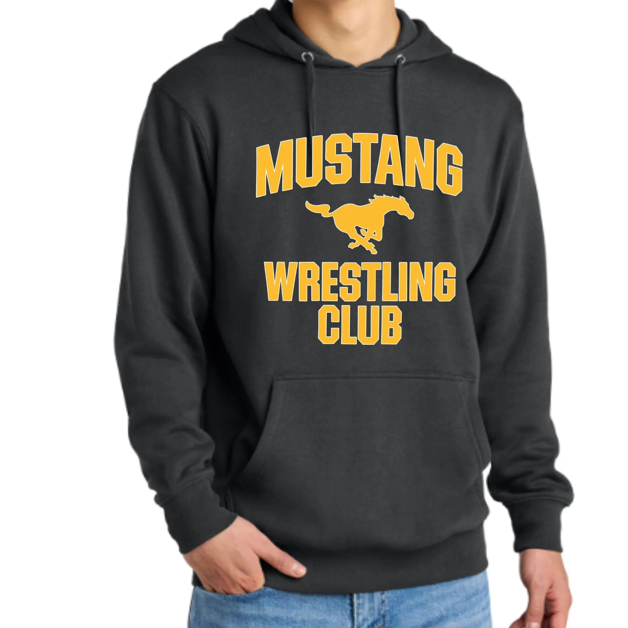 Mustangs Wrestling Club Parent and Fan Gear Hoodie