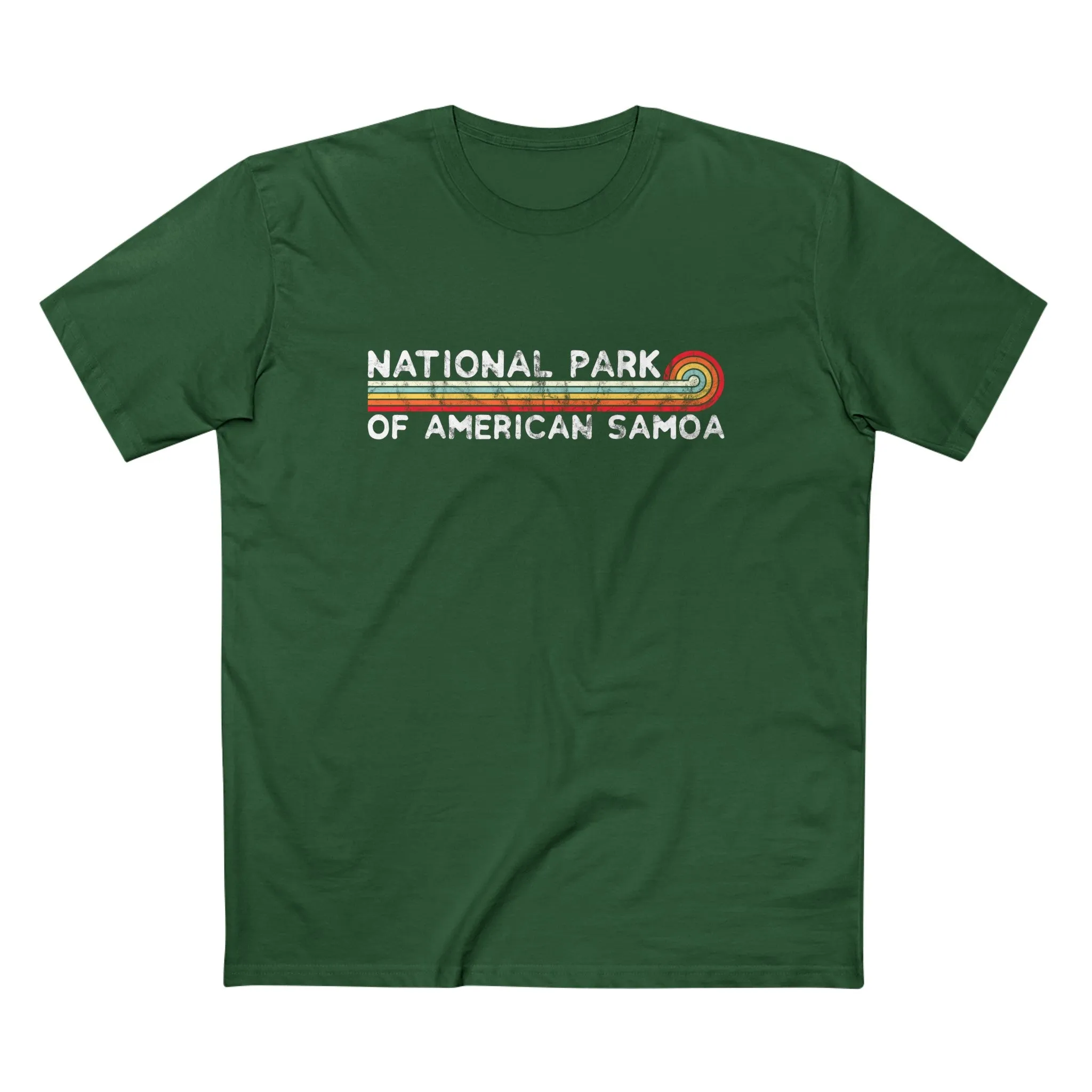 National Park of American Samoa T-Shirt - Vintage Stretched Sunrise