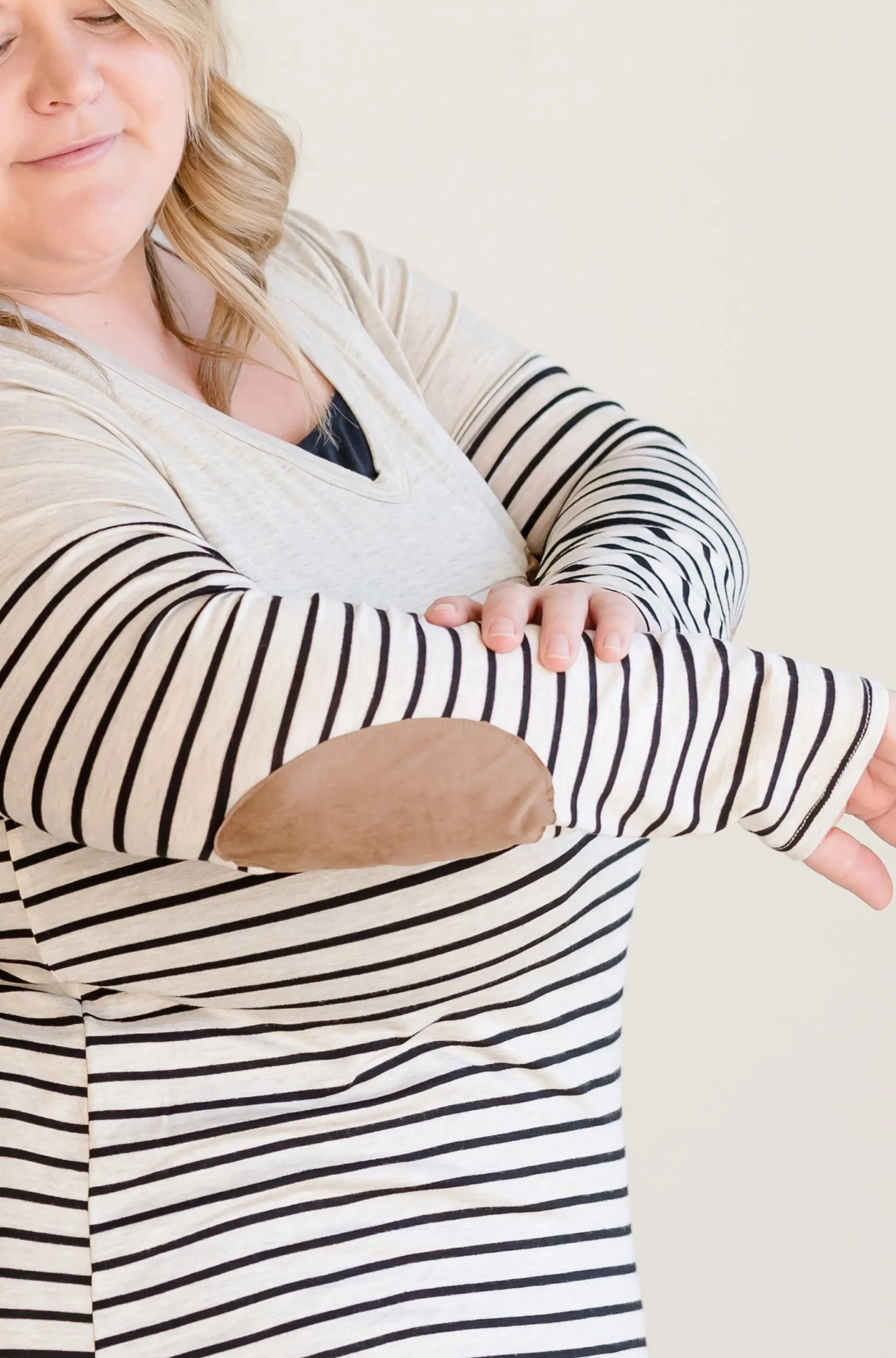 Neutral Print Pocket Top - FINAL SALE