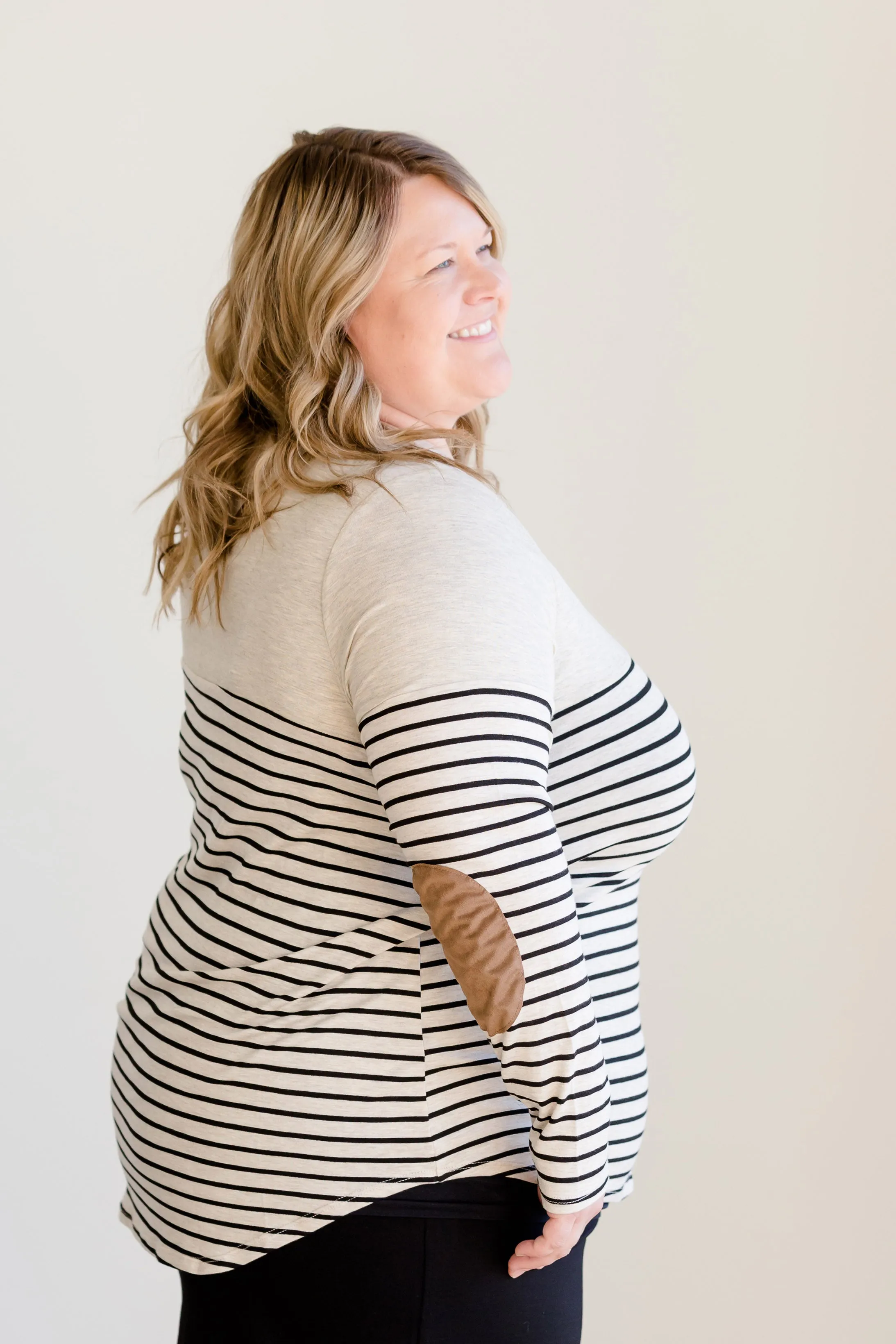 Neutral Print Pocket Top - FINAL SALE