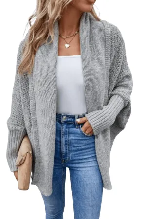 Open Front Long Sleeve Cardigan
