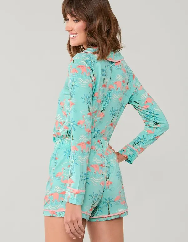 Pajama Short Flamingos