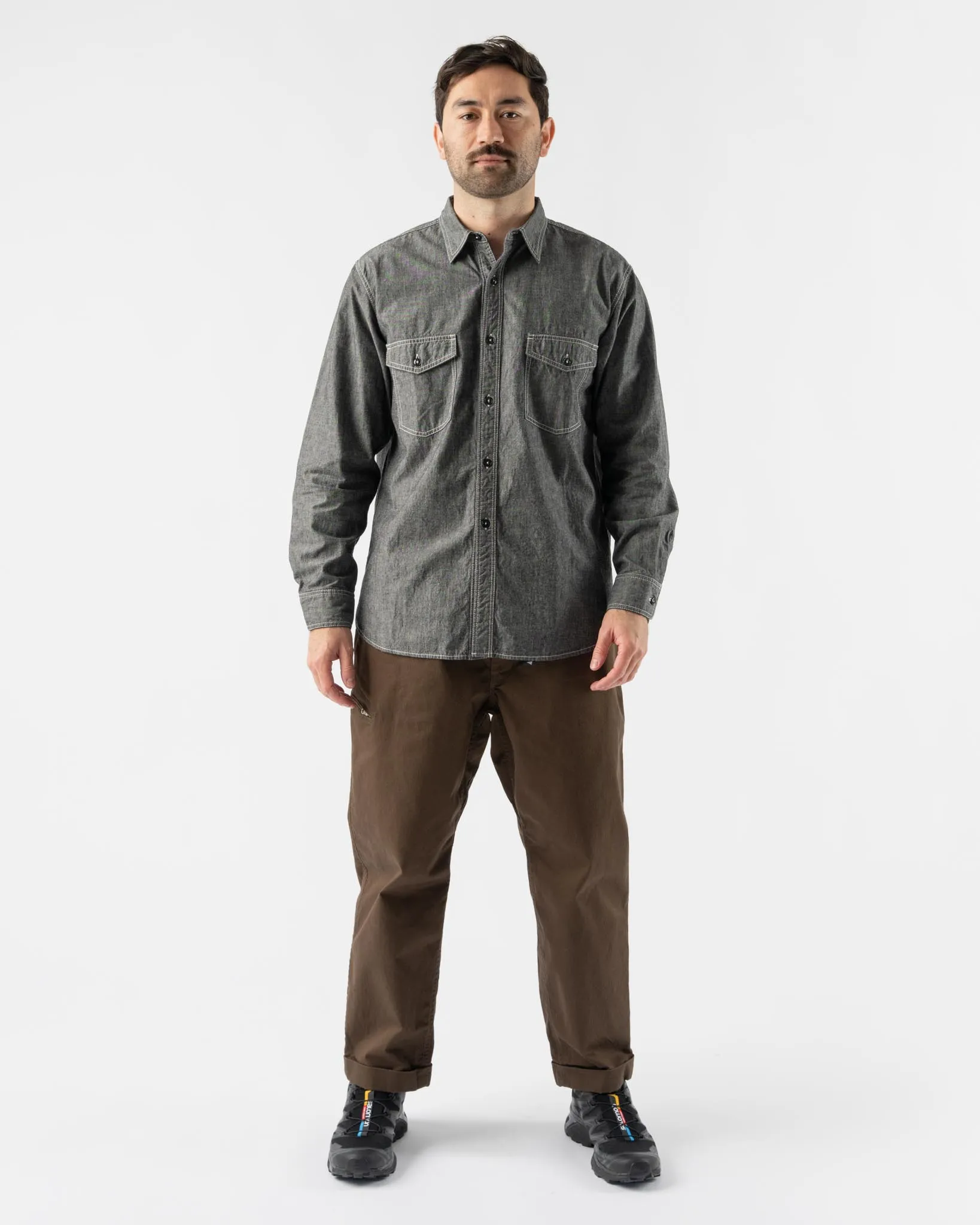 Pilgrim Surf   Supply Salathe Twill Climbing Pant in Brown