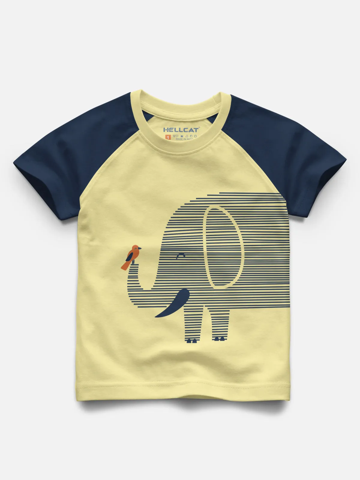 Raglan Half Sleeve Printed T-shirt with Comfy Solid Shorts for Infants & Toddler - Pack of 2 (1 T-shirt & 1 Shorts)