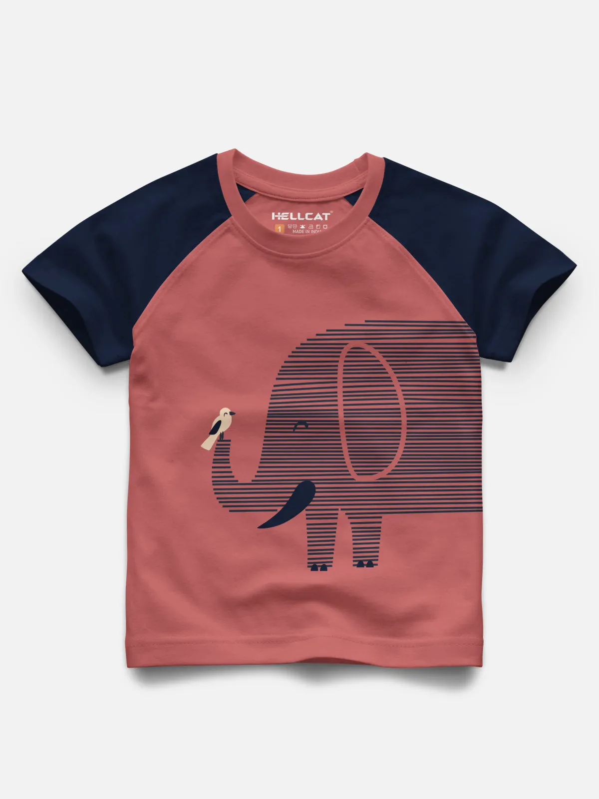Raglan Half Sleeve Printed T-shirt with Comfy Solid Shorts for Infants & Toddler - Pack of 2 (1 T-shirt & 1 Shorts)