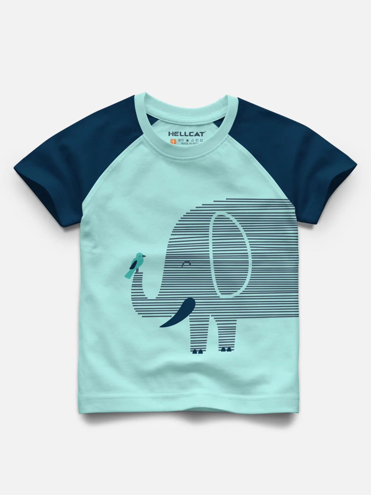 Raglan Half Sleeve Printed T-shirt with Comfy Solid Shorts for Infants & Toddler - Pack of 2 (1 T-shirt & 1 Shorts)
