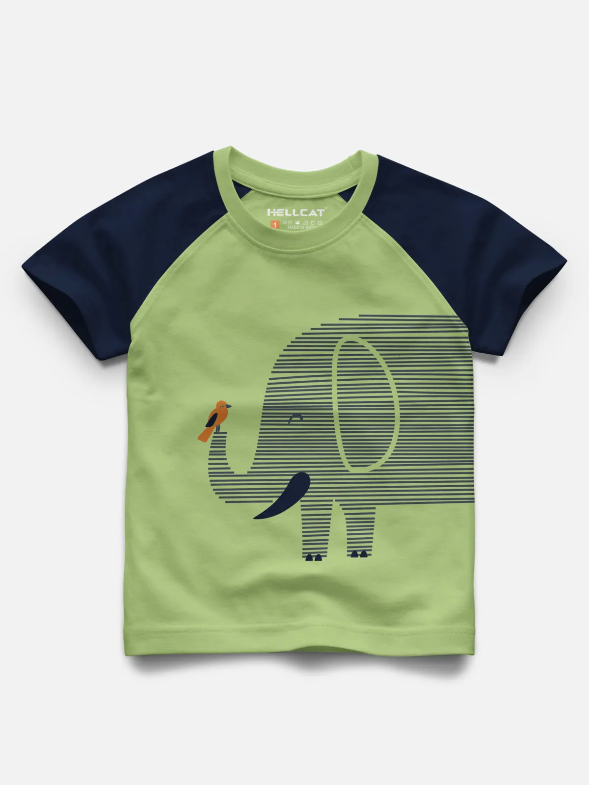 Raglan Half Sleeve Printed T-shirt with Comfy Solid Shorts for Infants & Toddler - Pack of 2 (1 T-shirt & 1 Shorts)