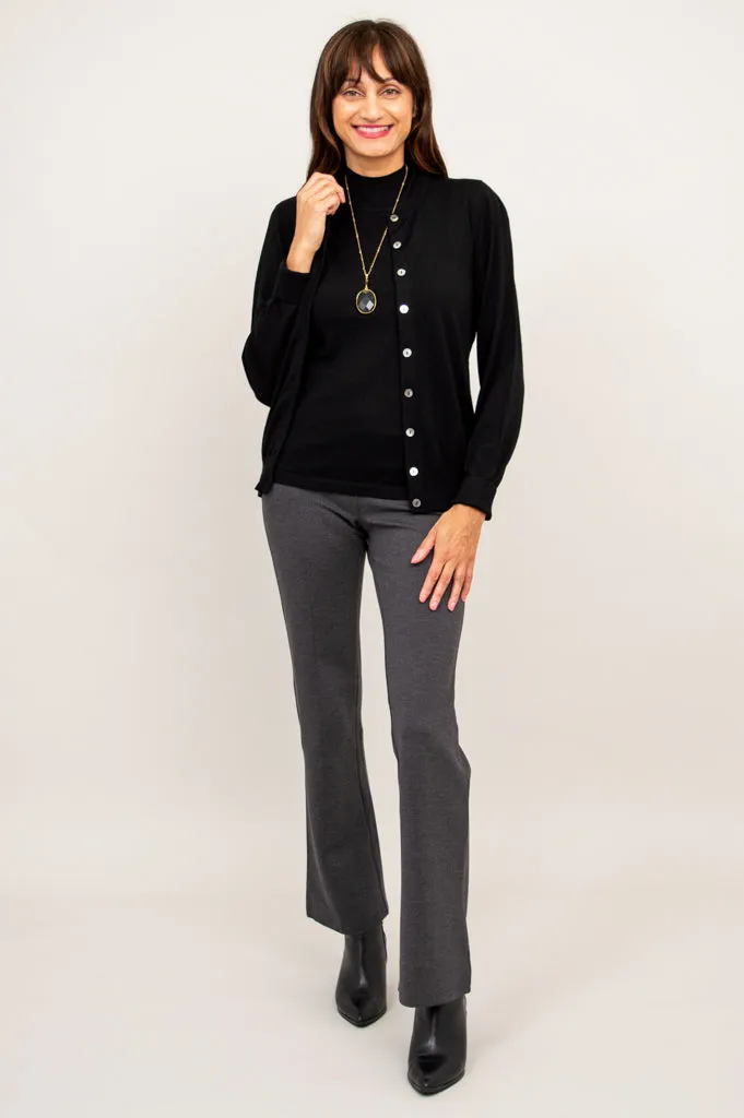 Rita Sweater, Black, Merino Wool